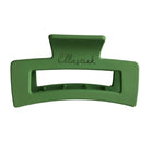 Ellastiek groene haarklem met logo