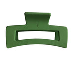 Ellastiek groene haarklem met logo