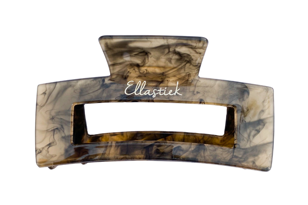 Ellastiek gouden large haarklem met diverse kleuren en logo