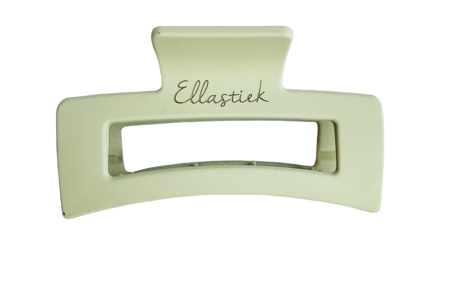 Ellastiek lichtgroene medium haarklem met logo